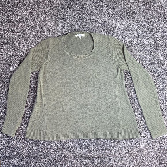 Madewell Pullover Sweater Olive Green Long Sleeve Size Small - Picture 1 of 4